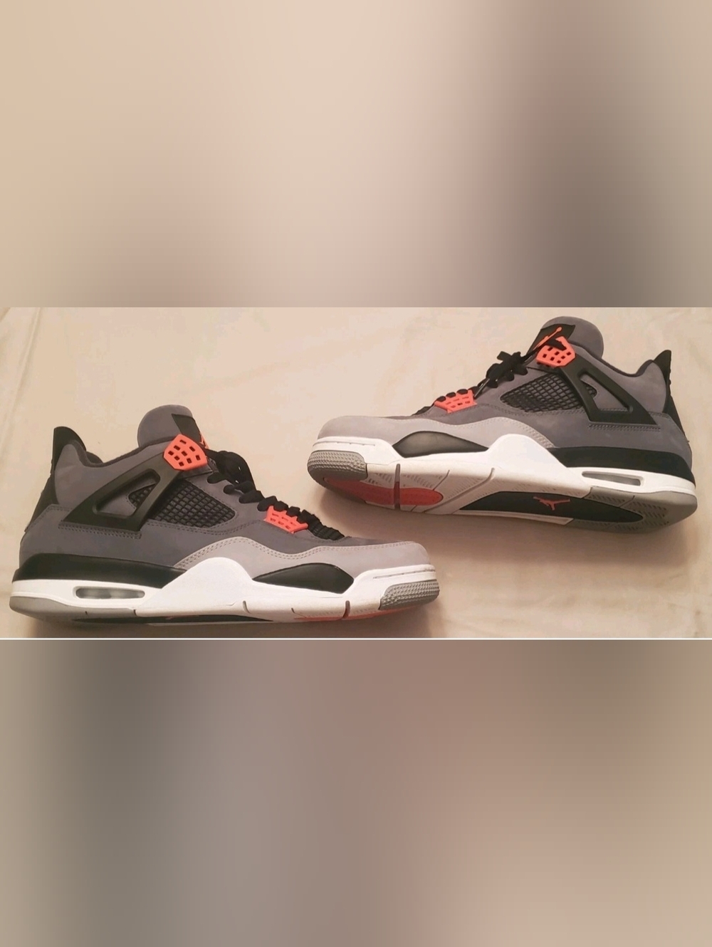 Air Jordan 4 Retro Infrared DH6927-061 Sneakers Mens Size 13 Pre Owned